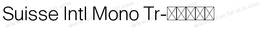 Suisse Intl Mono Tr字体转换